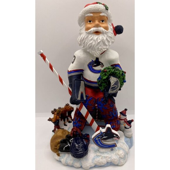 Legends Of The North Pole Vancouver Canucks Goalie Santa Forever Collectibles - Picture 10 of 16